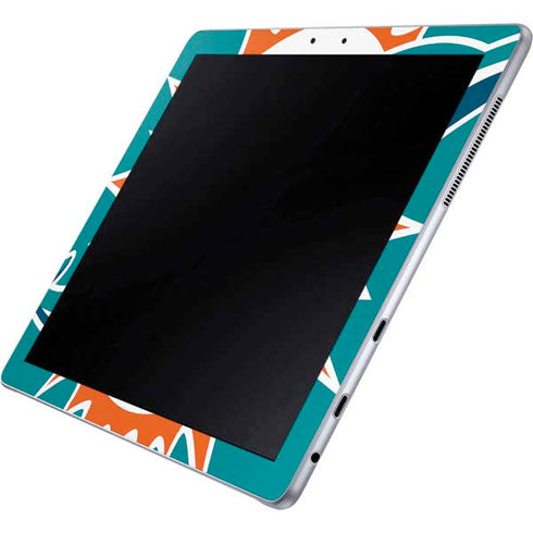 NFL Miami Dolphins Large Logo Galaxy Book 12in Skin